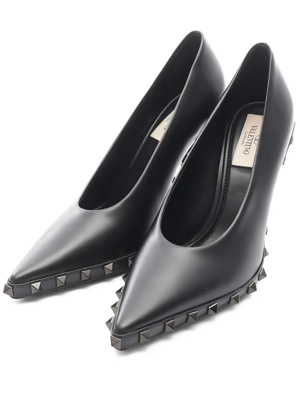 Valentino Garavani Pre-Owned 100mm Rockstud pointed-toe pumps | Black | Image 1