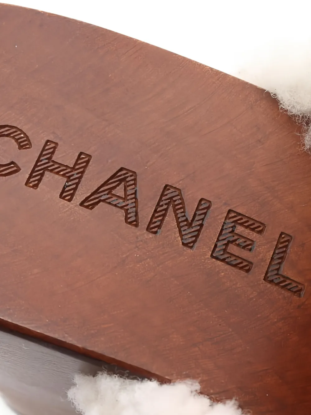 Pre-owned Chanel 90mm Sheepskin-lining Platform Mules In Black