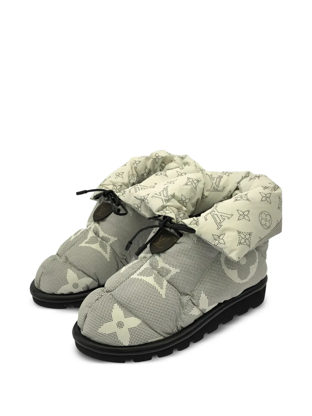 Louis Vuitton Pre-Owned monogram-pattern quilted ankle boots | Image 2