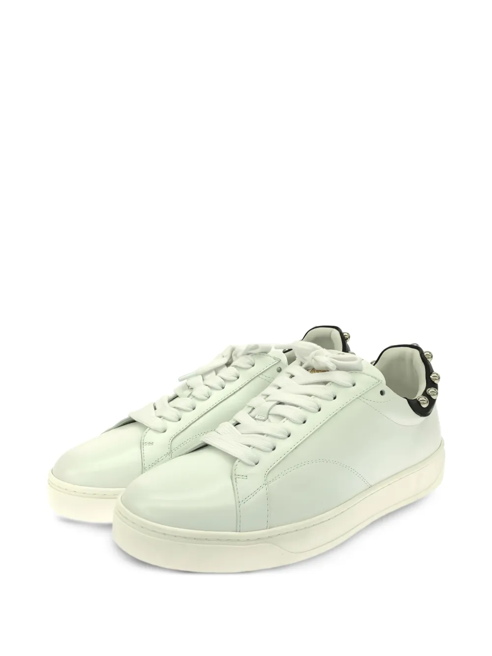 Lanvin Pre-Owned سنيكر جلد برباط ومزين بترصيع | Image 2
