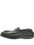 Gucci Pre-Owned slip-on moc-toe leather loafers - Black