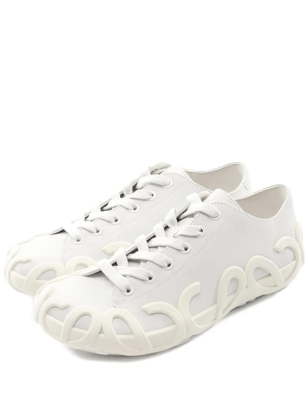 Loewe Pre-Owned Rise leather sneakers | White | Image 1