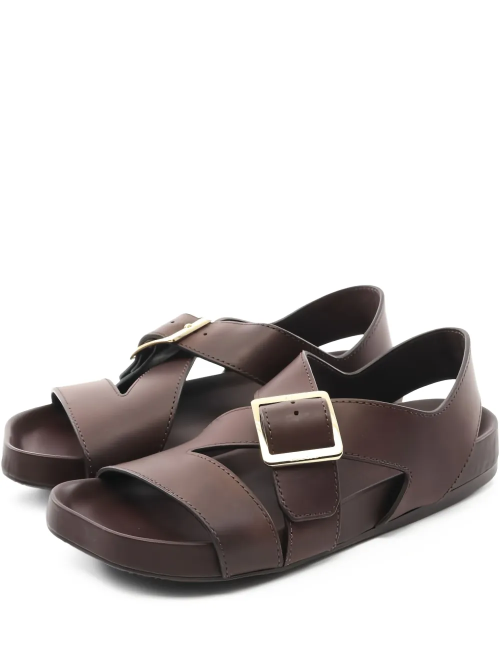 Loewe Pre-Owned Ease レザーサンダル - ブラウン Loewe Pre-Owned Ease レザーサンダル - ブラウン