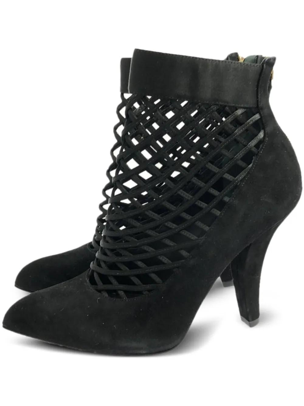 Louis Vuitton Pre-Owned 110mm pointed-toe suede boots | Black | Image 1