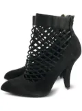 Louis Vuitton Pre-Owned 110mm pointed-toe suede boots - Black