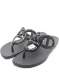 Hermès Pre-Owned chain-link thong flip flops - Black