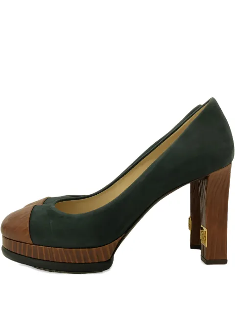 CHANEL Pre-Owned 95mm suede pumps