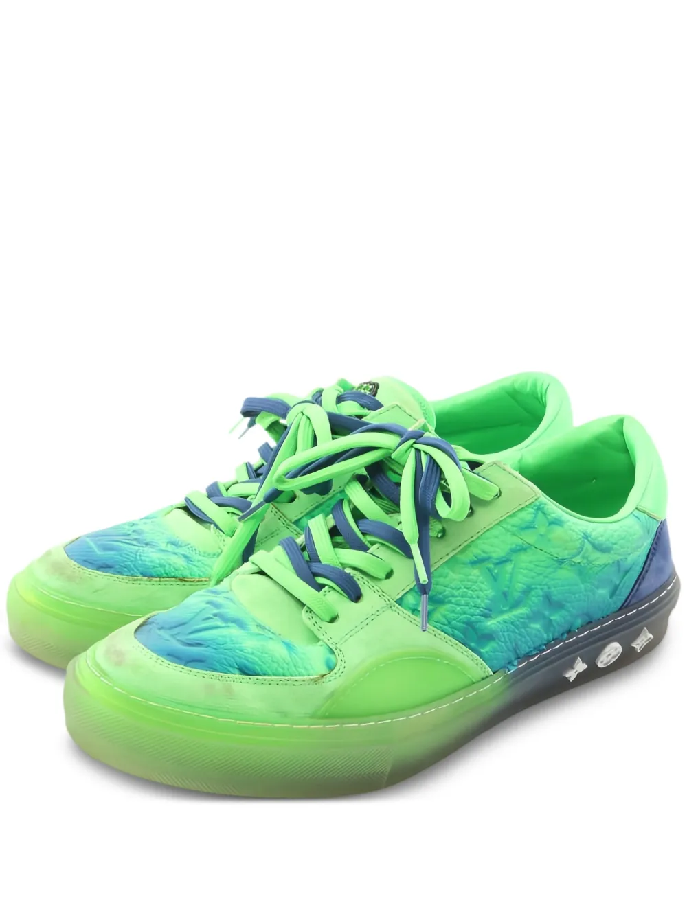Louis Vuitton Pre-Owned Richelieu leather sneakers | Green | Image 1