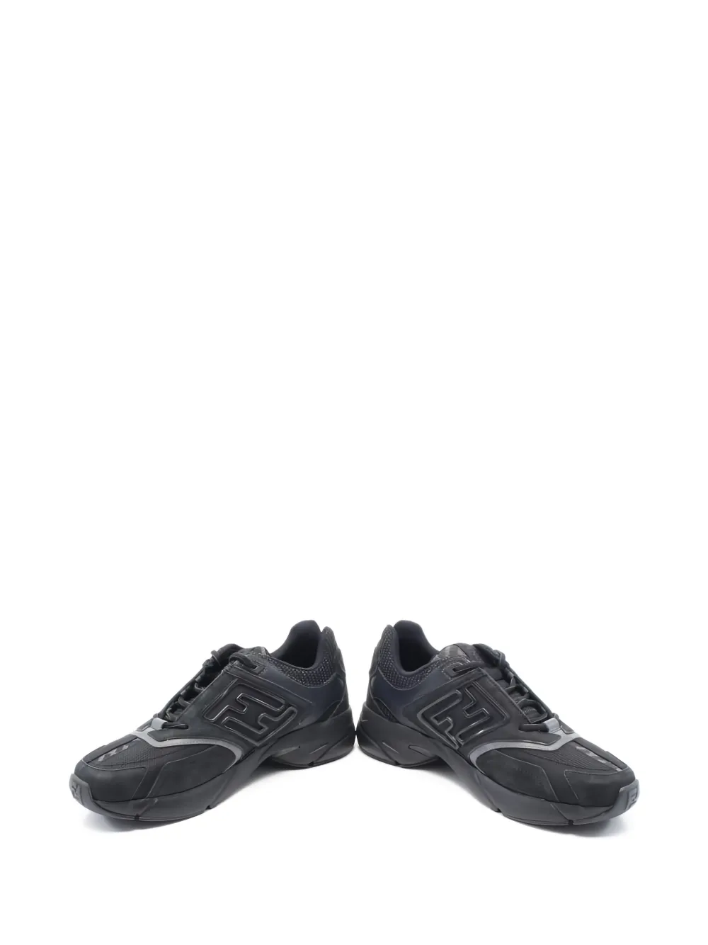 Fendi Pre-Owned Faster lace-up leather sneakers | Image 2