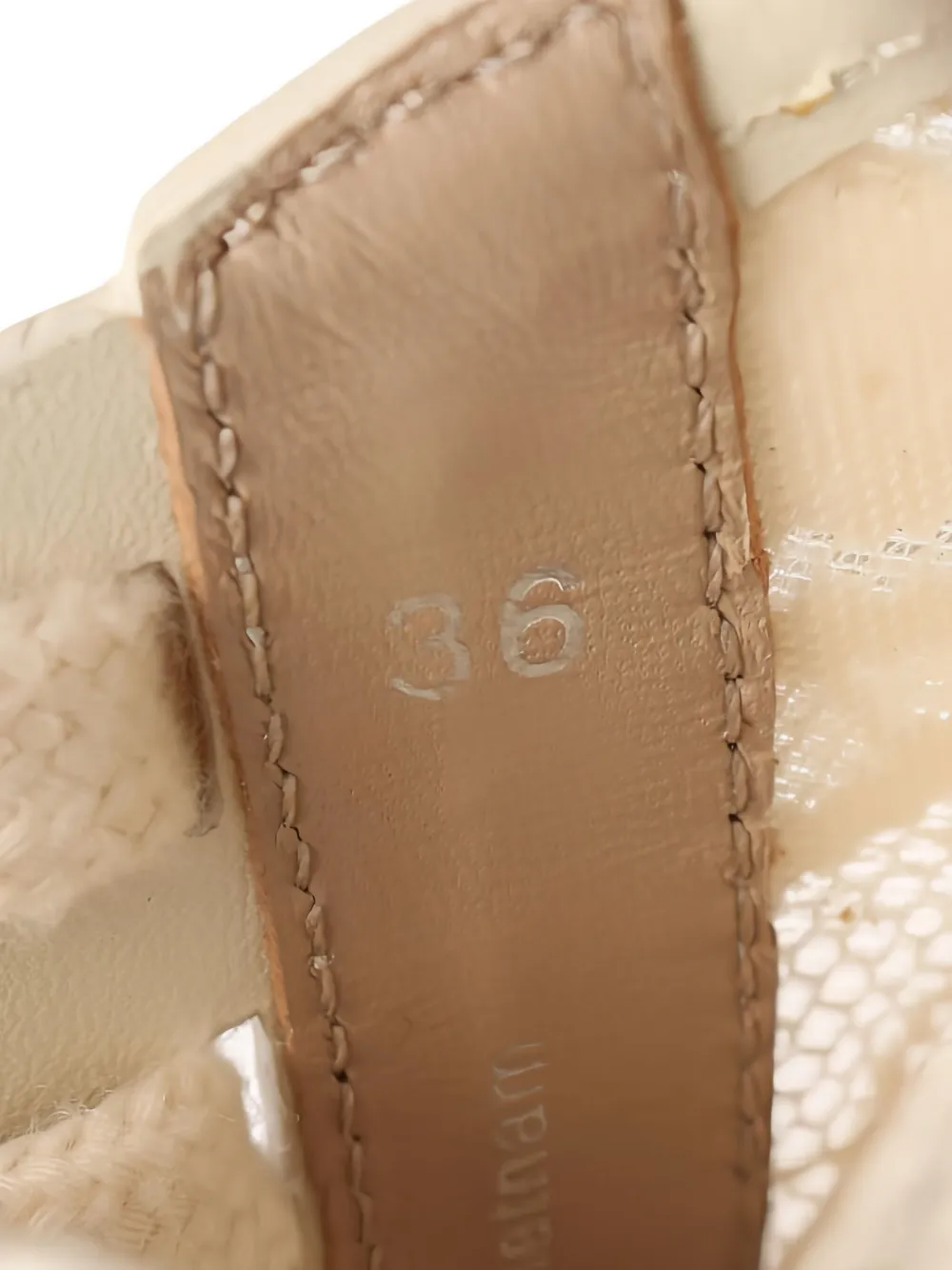 Pre-owned Chloé Lauren Lace Leather-trimmed Sneakers In Neutral