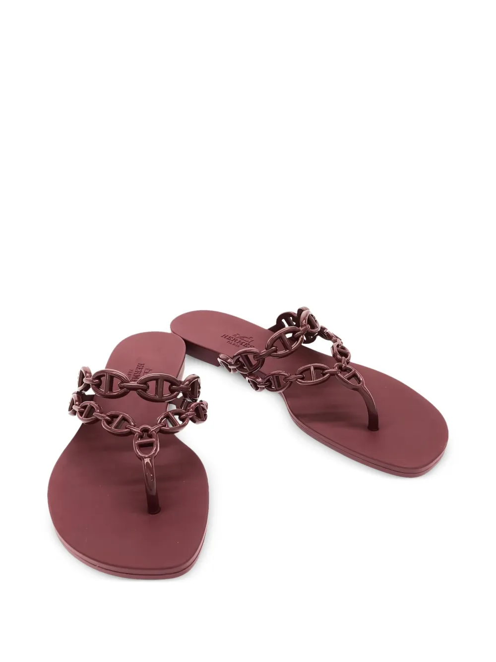Hermès Pre-Owned Chaîne d'Ancre teenslippers - Rood