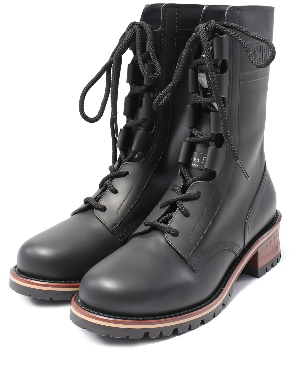 Christian Dior Pre-Owned コンバットブーツ - ブラック Christian Dior Pre-Owned コンバットブーツ - ブラック