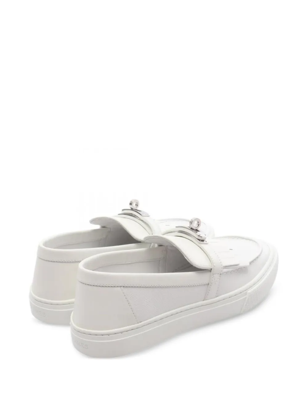 Hermès Pre-Owned Leren loafers met franje - Wit