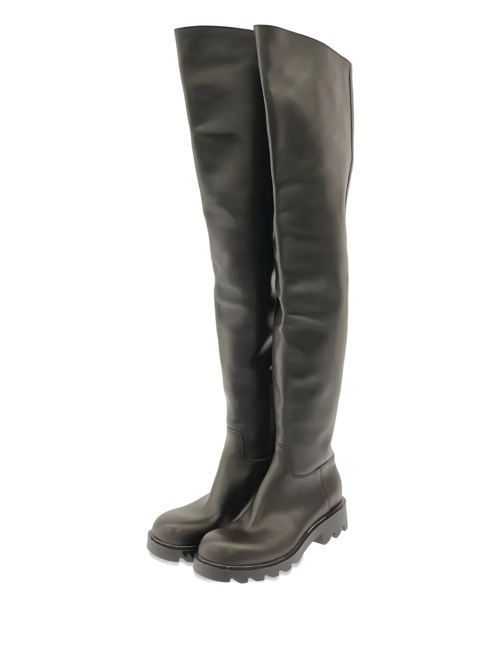 Bottega Veneta Pre-Owned 40mm lug-sole thigh-high boots | Image 2