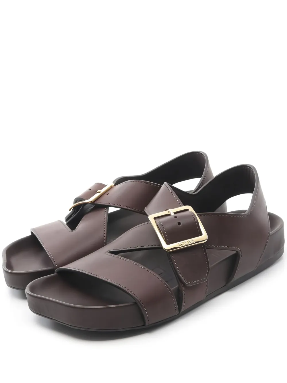 Loewe Pre-Owned Ease レザーサンダル - ブラウン Loewe Pre-Owned Ease レザーサンダル - ブラウン