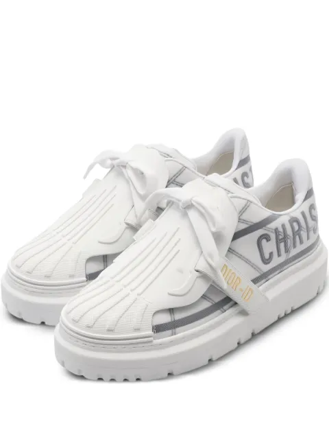 Christian Dior Pre-Owned ribbon-detail fabric sneakers