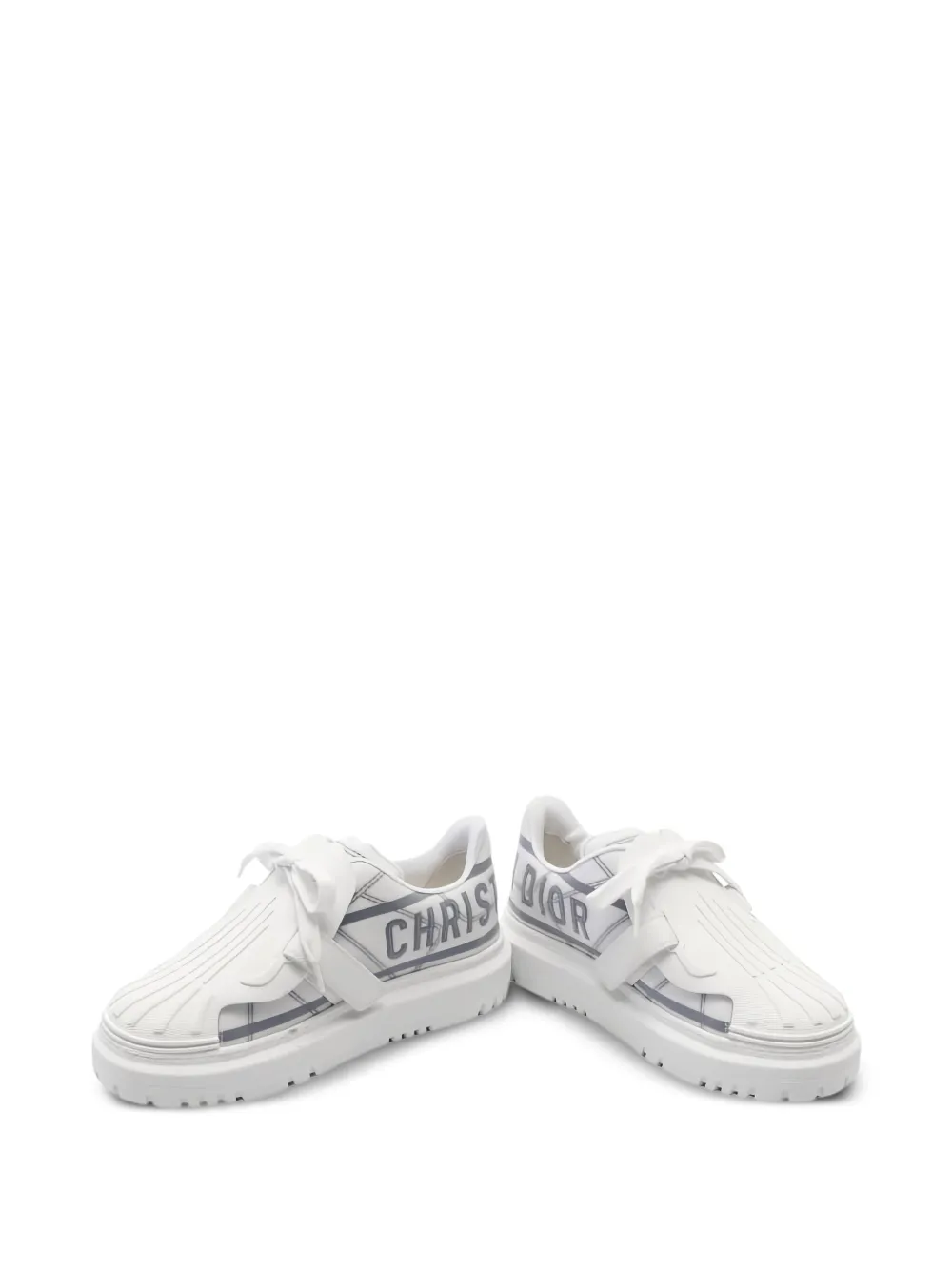 Christian Dior Pre-Owned Sneakers met strikdetail - Wit