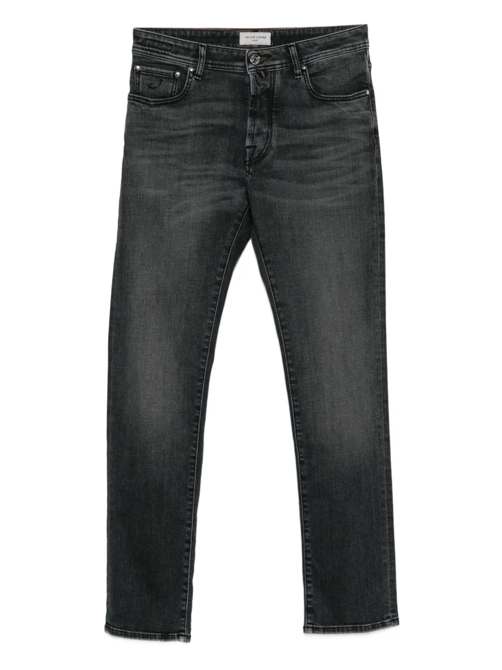Jacob Cohën logo-patch jeans | Black | Image 1