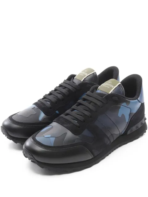 Valentino Garavani Pre-Owned سنيكر جلد بطبعة كاموفلاج