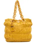 Prada Pre-Owned 2000-2025 Vernice Gaufre Chain tote bag - Yellow