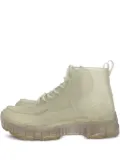 Christian Dior Pre-Owned lace-up lug-sole combat boots - Neutrals