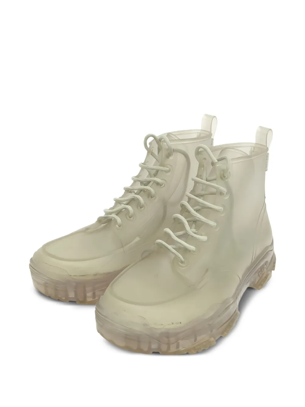 Christian Dior Pre-Owned lace-up  lug-sole combat boots | Image 2