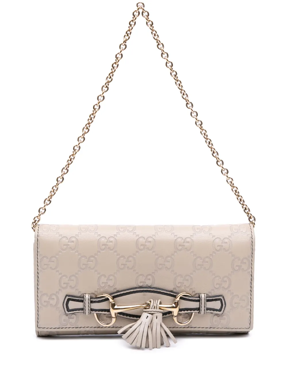 Gucci Pre-Owned 2000-2015 Guccissima Emily Wallet On Chain shoulder bag | Brown | Image 1