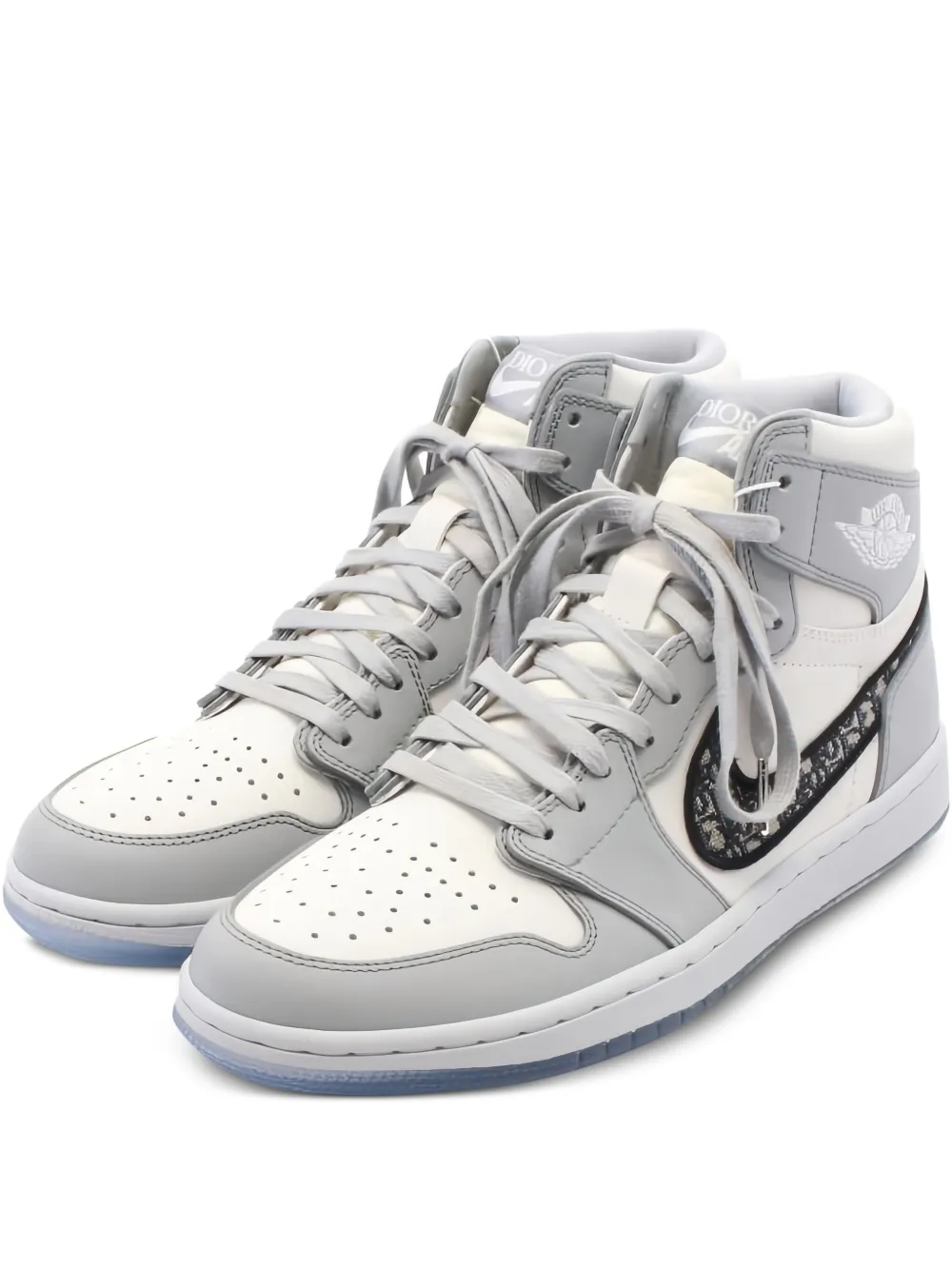 Christian Dior Pre-Owned x Air Jordan 1 スニーカー - ホワイト Christian Dior Pre-Owned x Air Jordan 1 スニーカー - ホワイト