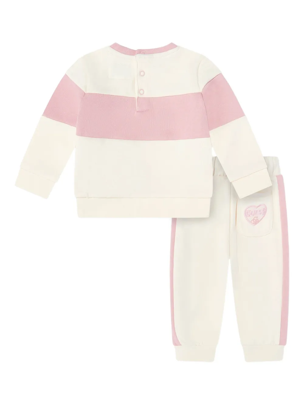 guess kids Trainingspak met logostreep Beige