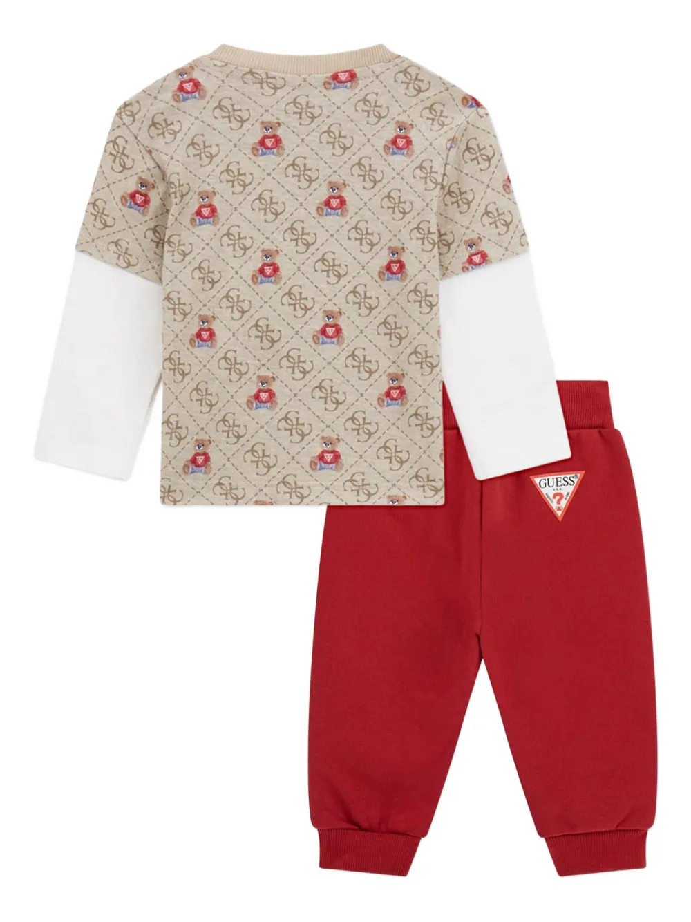 guess kids drawstring-cuffed trousers | Leggings | Image 2