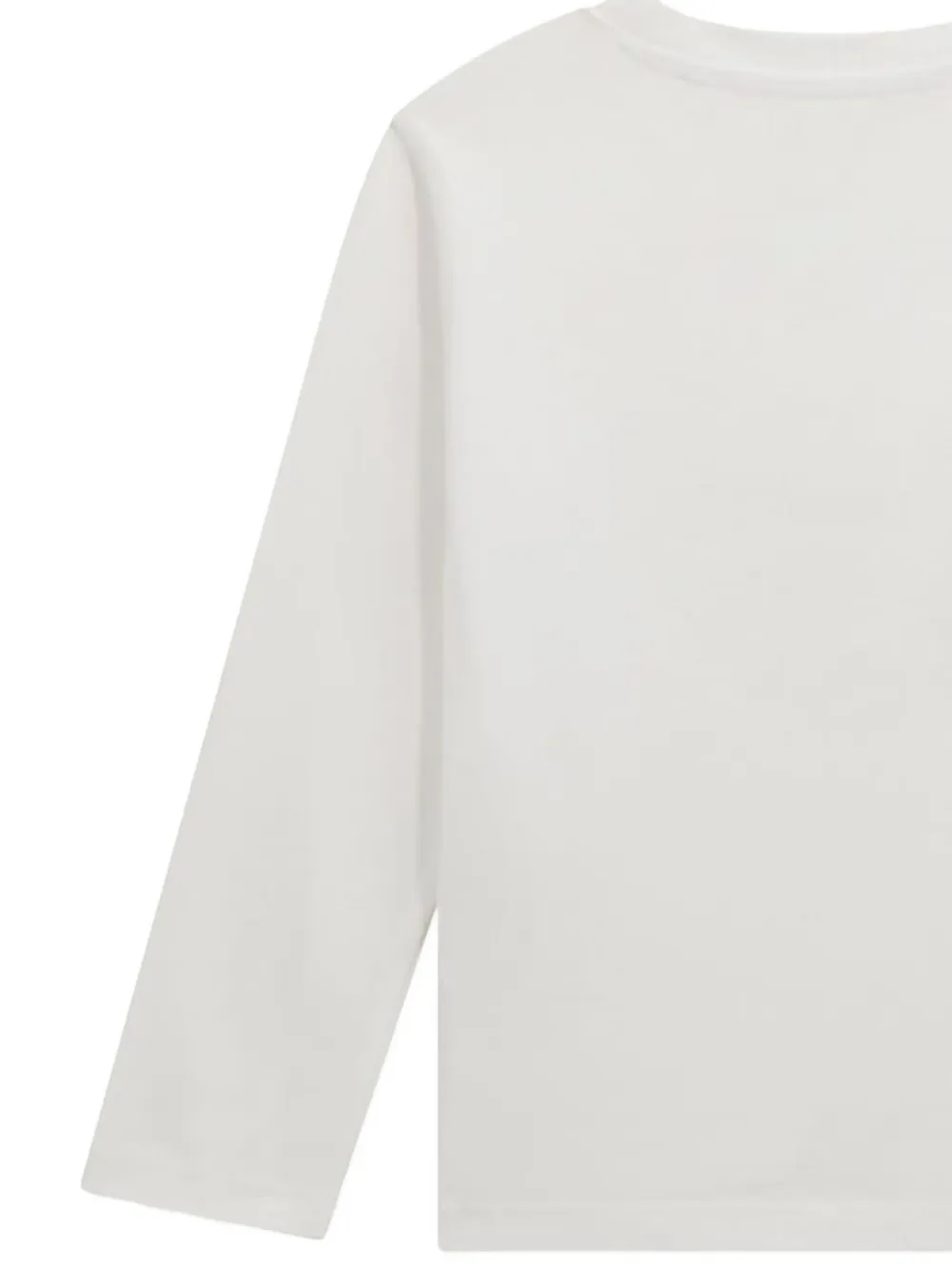 Guess Boys Long Sleeve Logo T-shirt In White