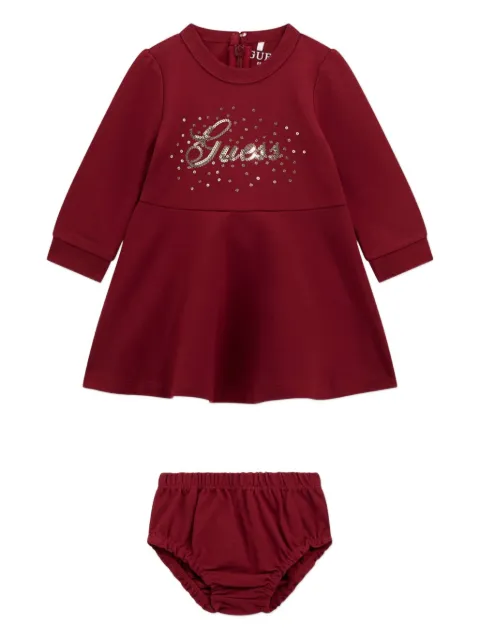 guess kids logo-embellished dress