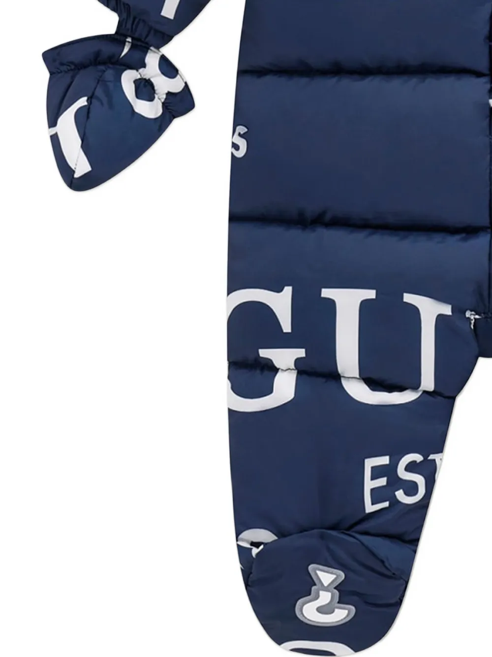 guess kids Sneeuwpak met capuchon en logo Blauw