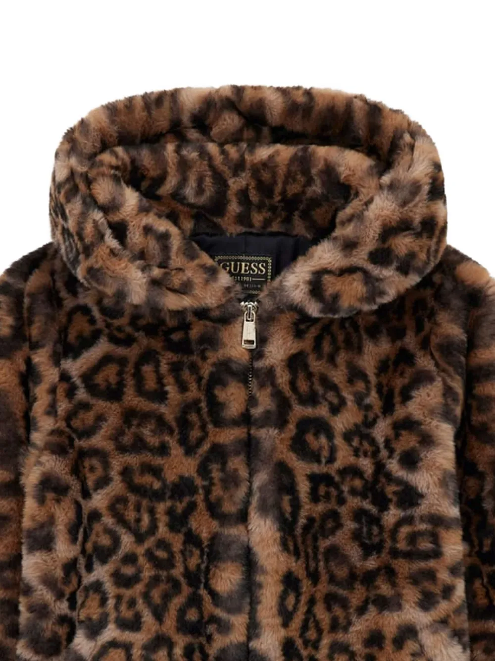 guess kids Jack met luipaardprint Bruin