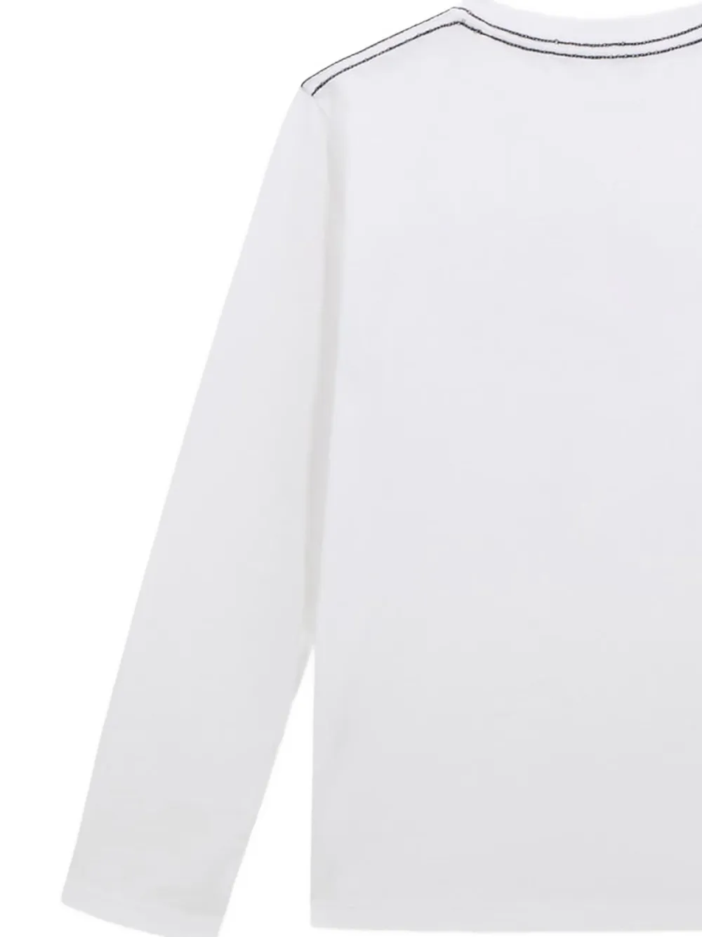 Guess Triangle-logo Long-sleeve Top In Blue