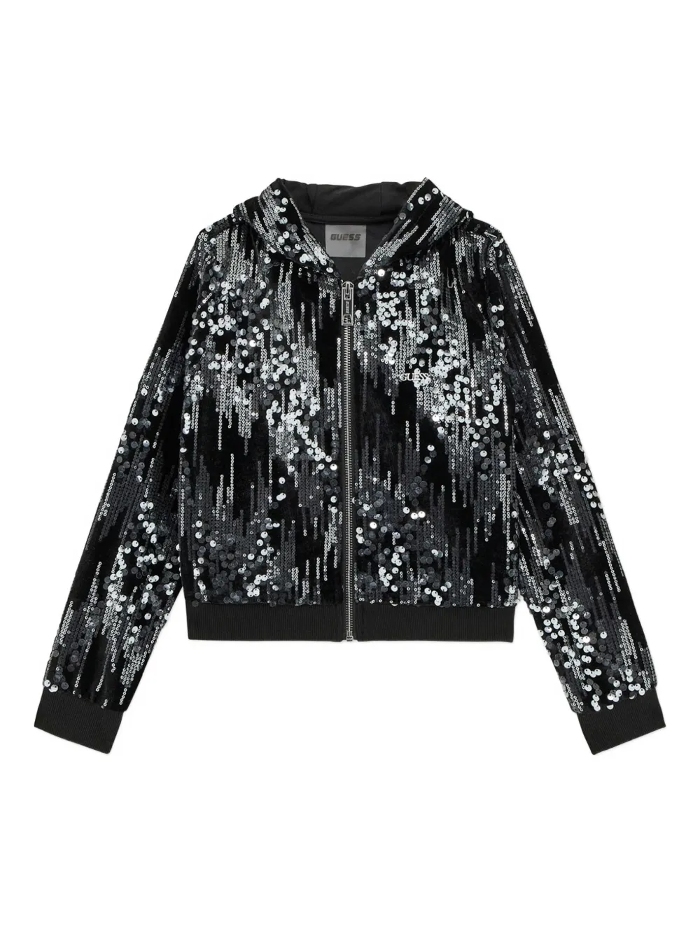 guess kids スパンコール パーカー - ブラック guess kids スパンコール パーカー - ブラック