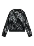 guess kids sequin-embellished hoodie - Black