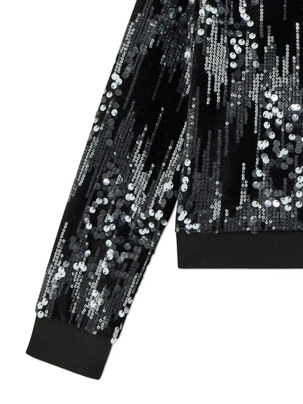 guess kids Hoodie verfraaid met pailletten Zwart