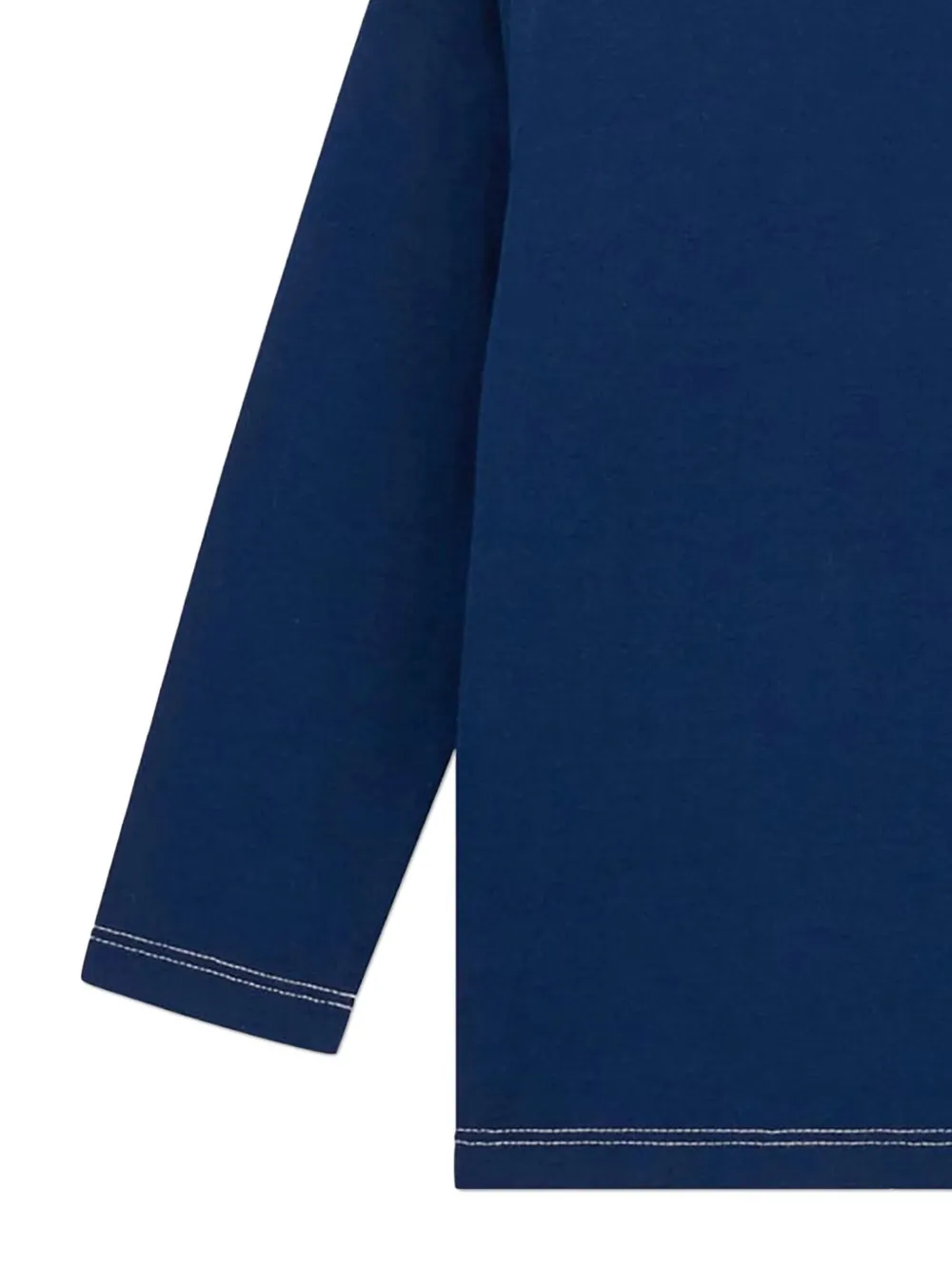 Guess Boys Long Sleeve Logo T-shirt In Blue