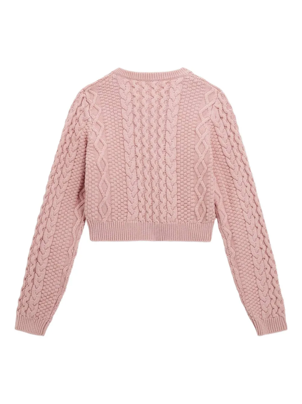 guess kids suéter en tejidos de ochos con cuello en V | Prendas tejidas | Image 2