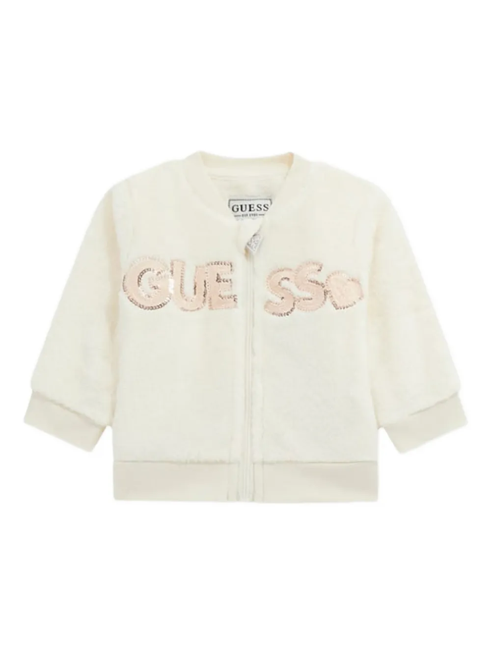 Guess Baby Girls 3 Piece Tracksuit Set In Animal Print