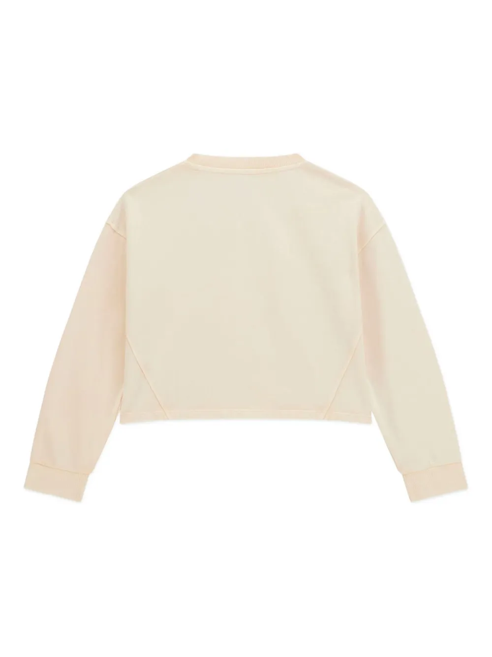 guess kids logo-embroidered cropped sweatshirt | Girls Hoodies & Sweatshirts | Image 2
