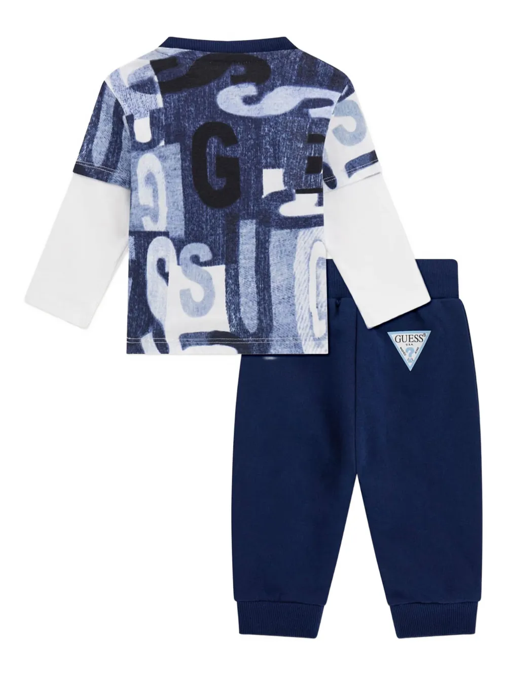 guess kids drawstring-cuffed trouser set | Trouser Sets | Image 2