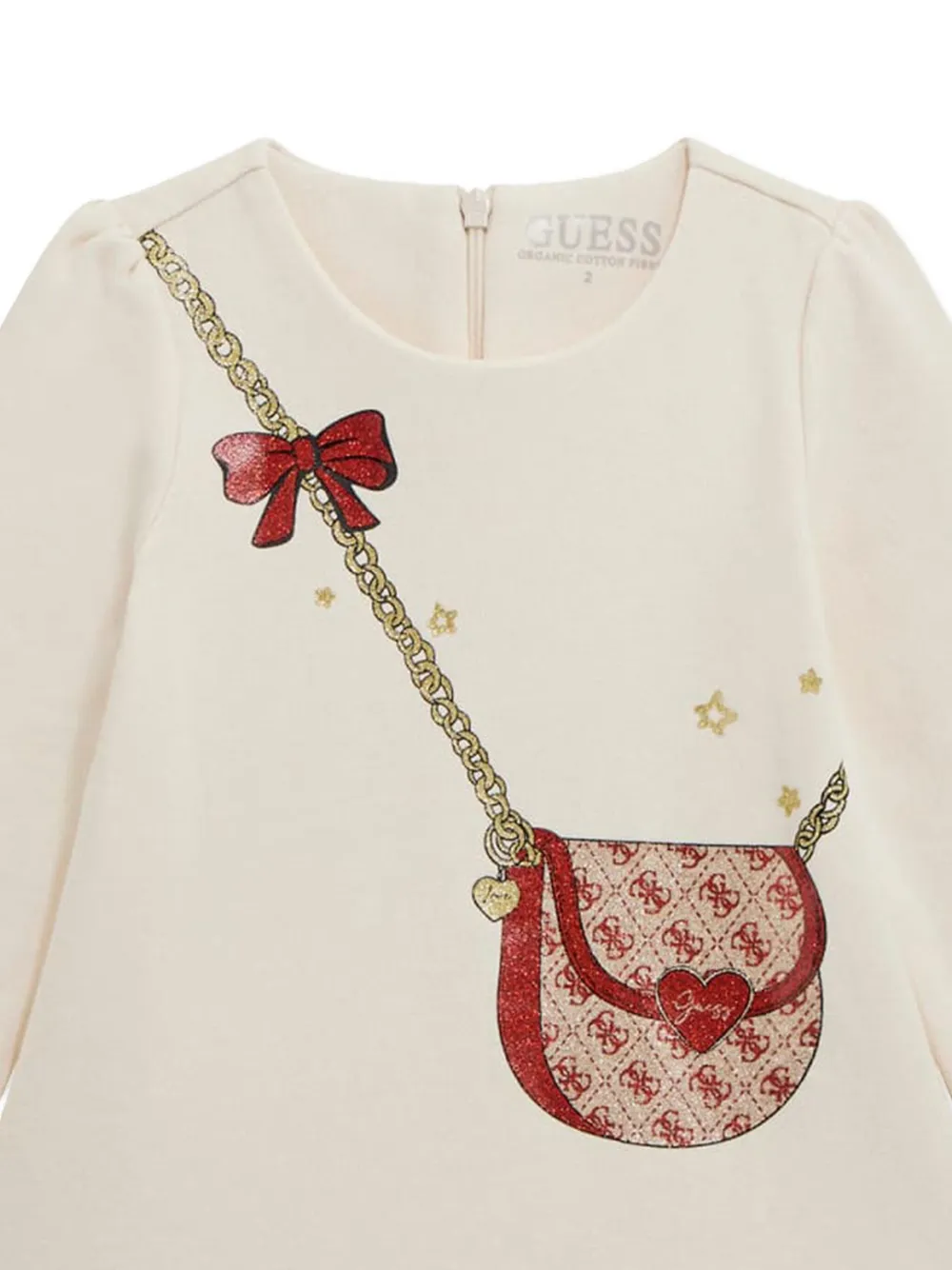 guess kids Jurk met handtasprint Beige