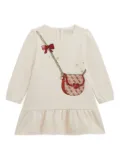guess kids handbag-print dress - Neutrals