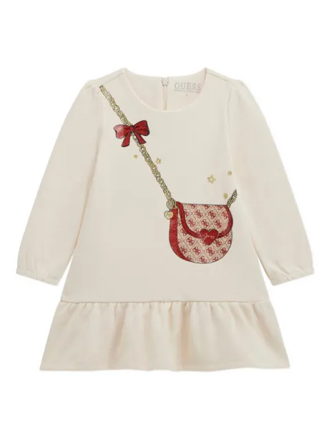 guess kids handbag-print dress