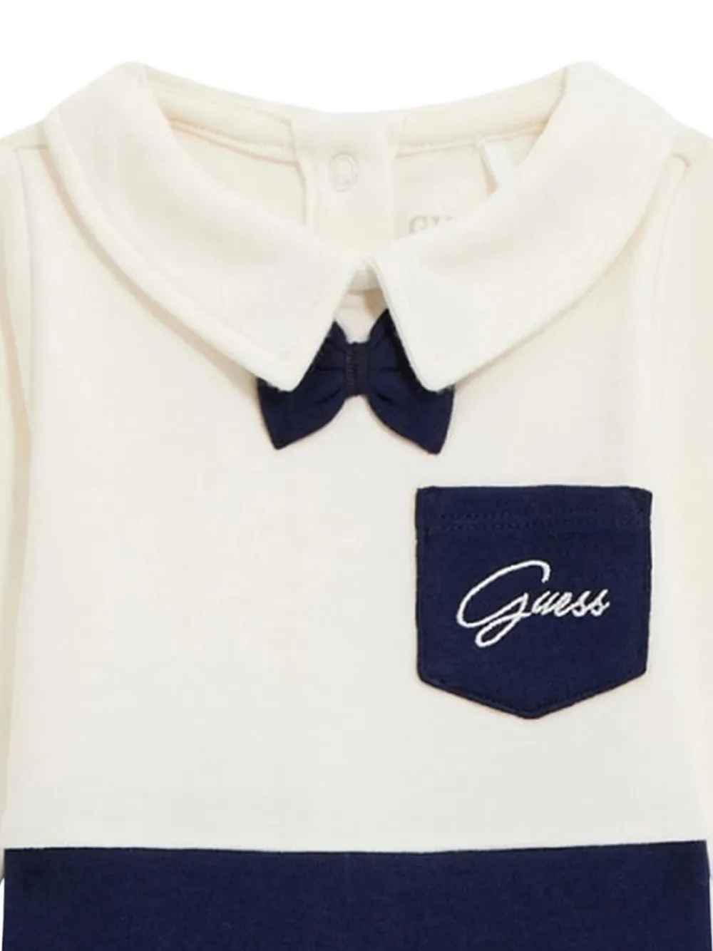 Guess Baby Boys Brushed Interlock Coverall In Blue