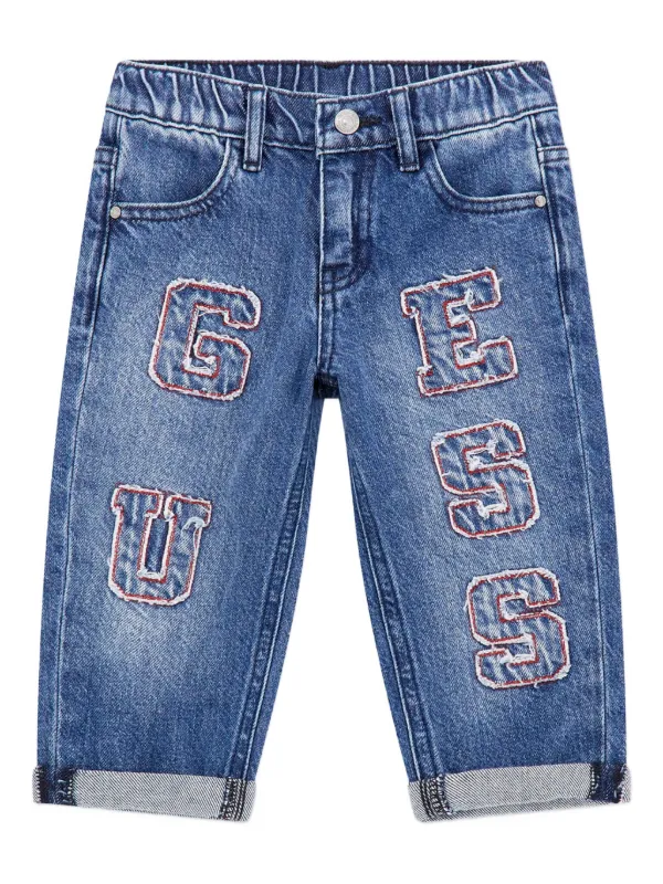 Guess Kids ロゴ ジーンズ | ブルー | FARFETCH JP