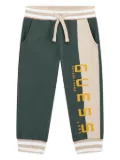 guess kids panelled drawstring pants - Green