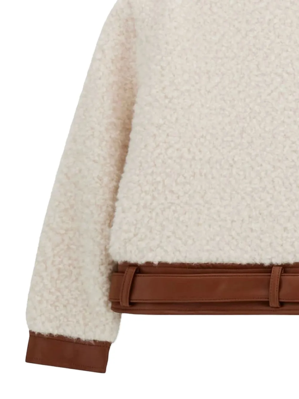 Guess Girls Faux Fur Jacket In Neutral